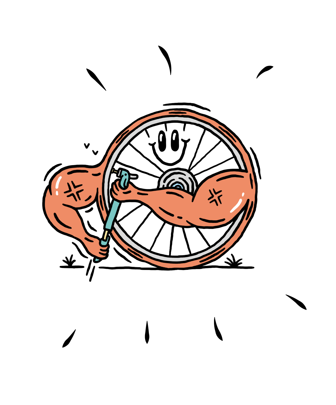illustration de la réparation par Decathlon