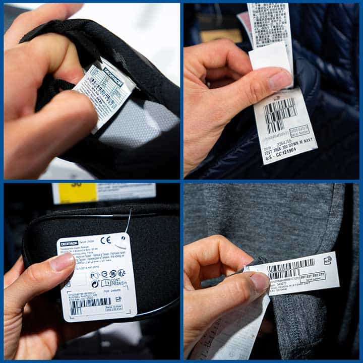 Decathlon - Scan & Pay - FAQ - Etiquette produit 1