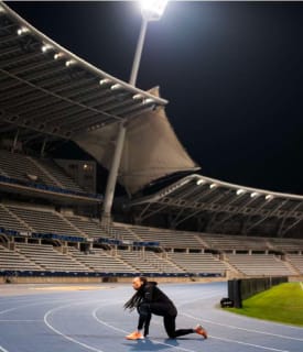Nantenin sur la piste