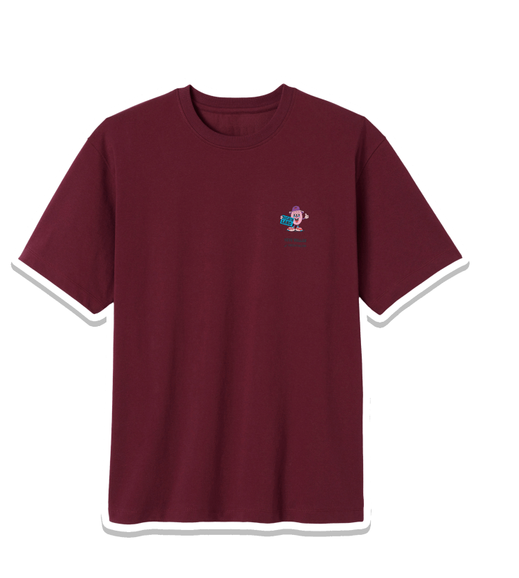 T-shirt Burgundy