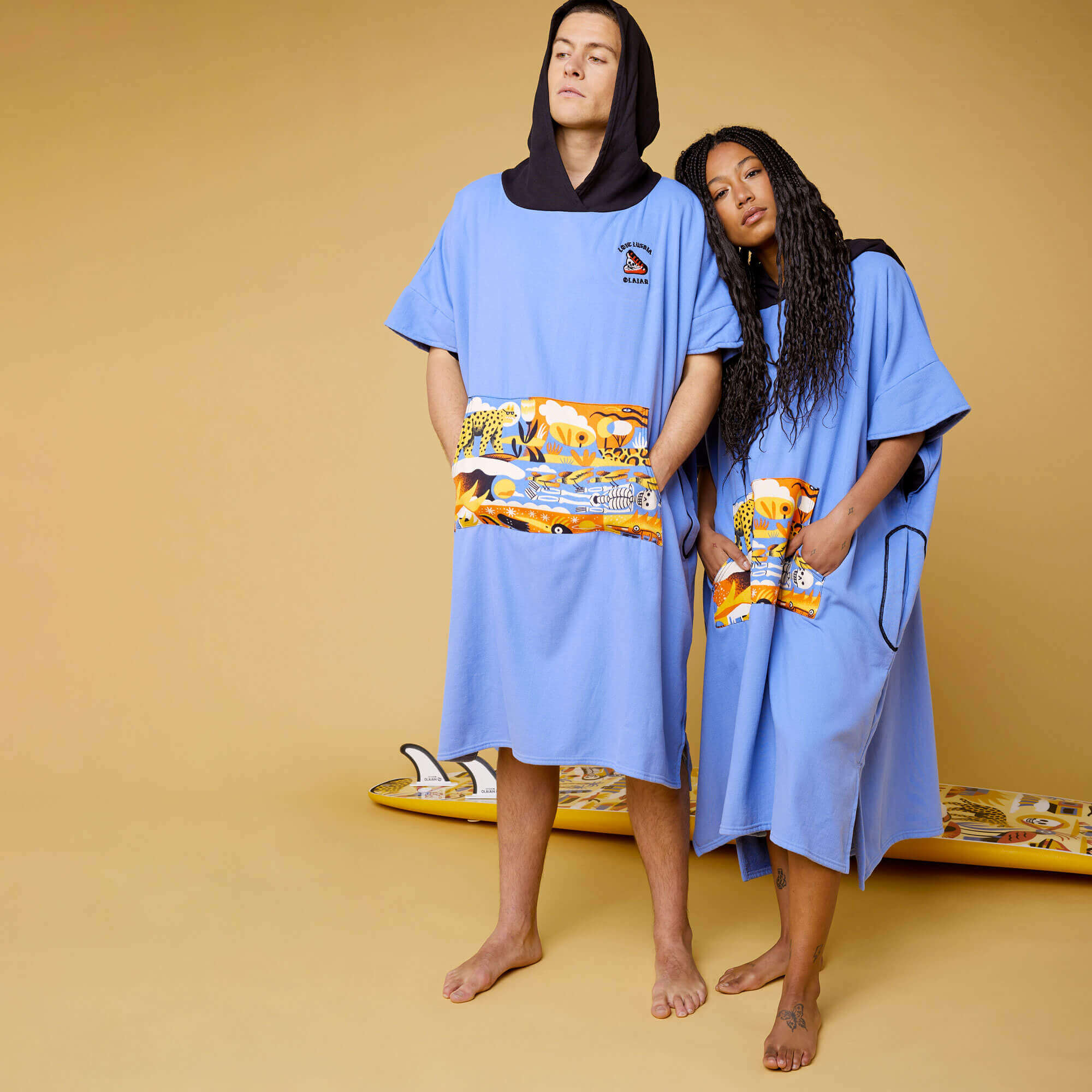 Poncho surf Lusnia bleu