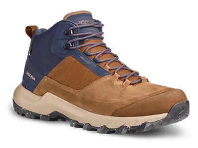 MH500 mid homme : Châtain Doré / Bleu foncé